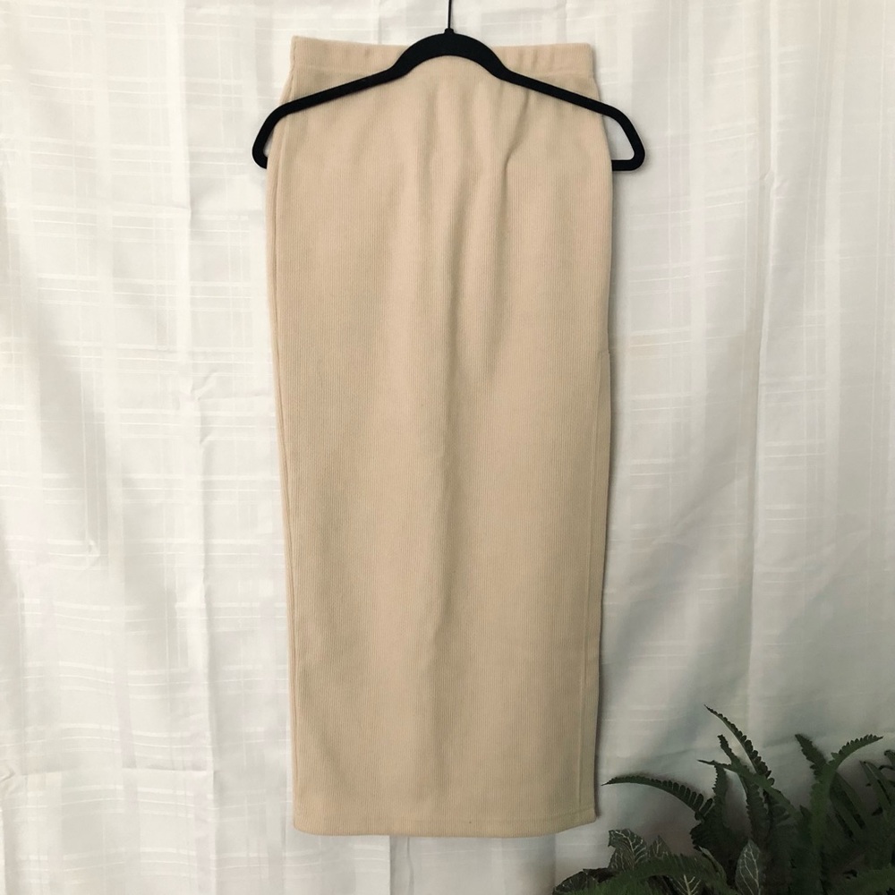 L’Academie LA Knit Midi Skirt with Slit